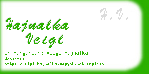 hajnalka veigl business card